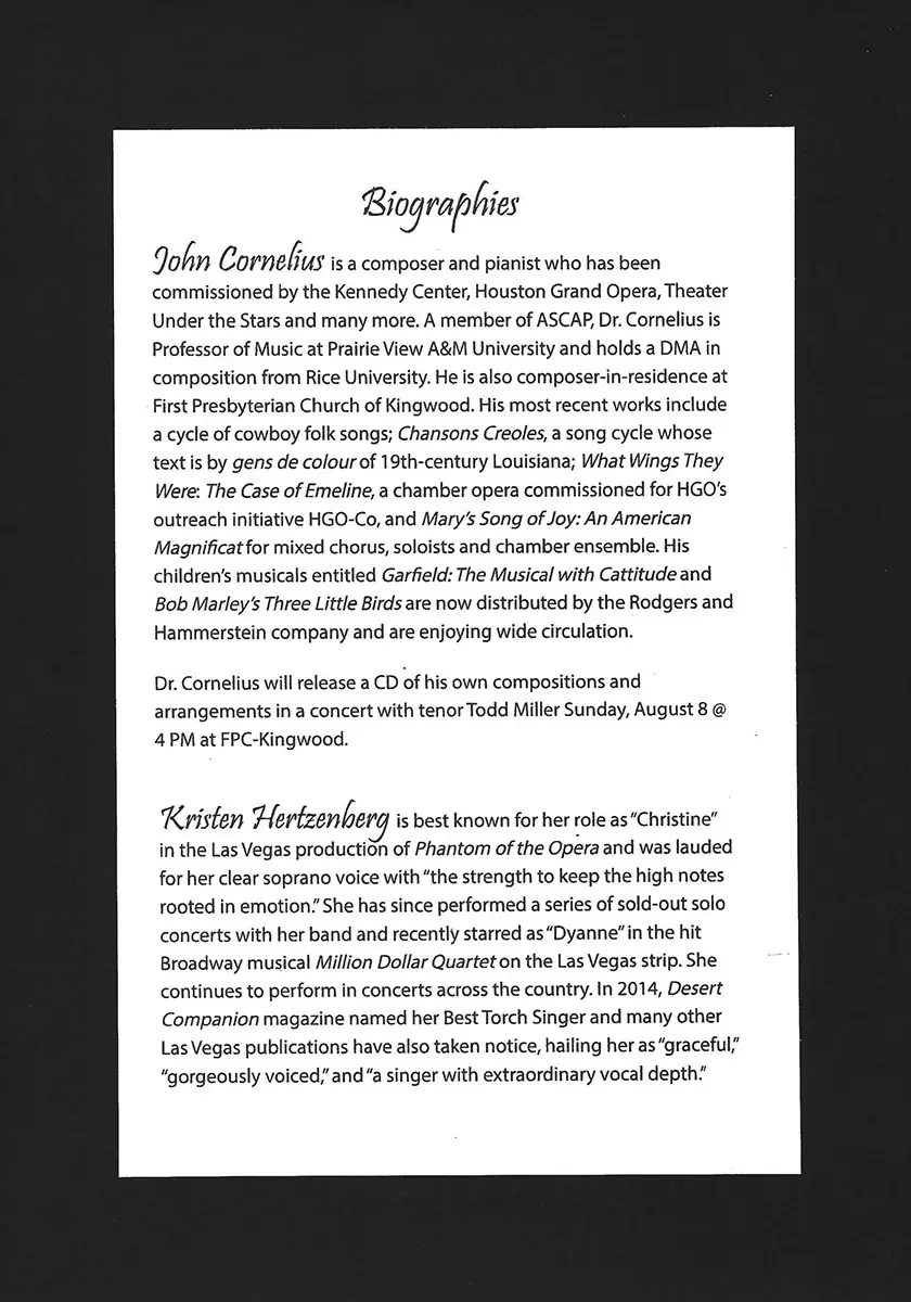 Lake Houston Musical Arts Society