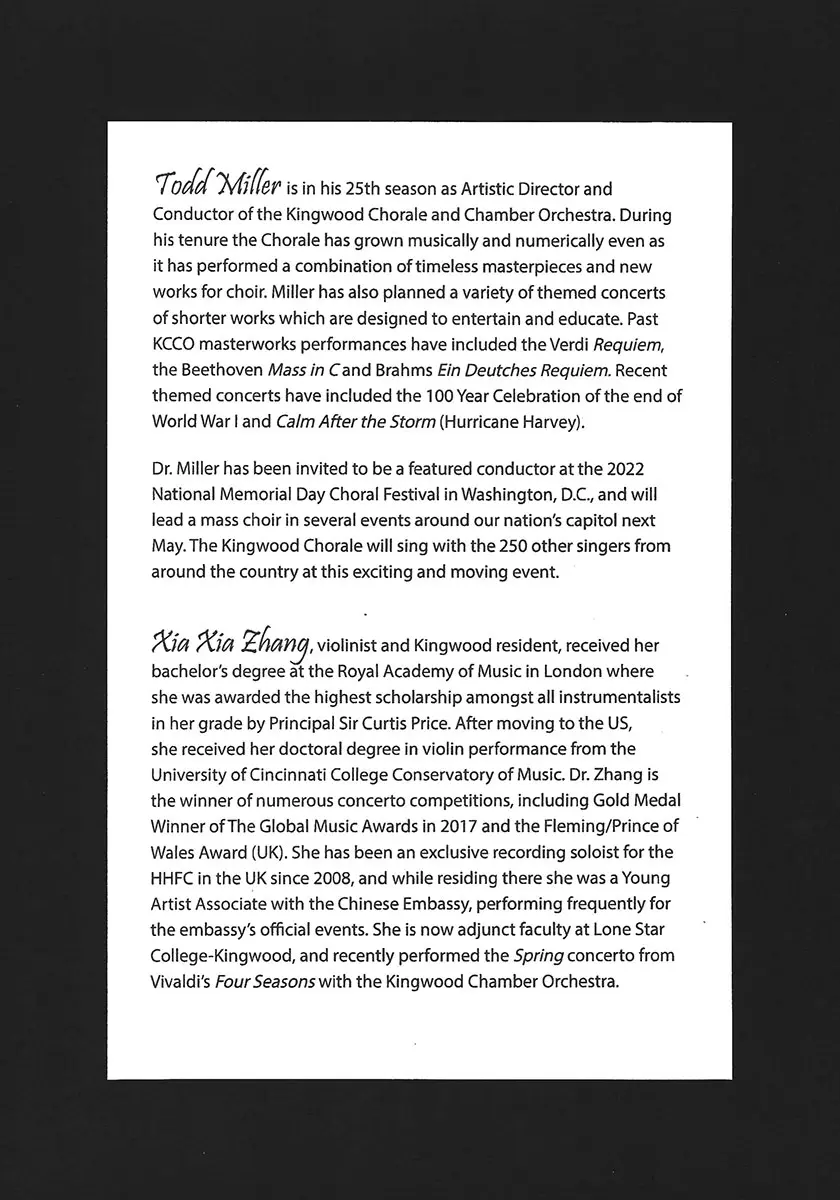 Lake Houston Musical Arts Society