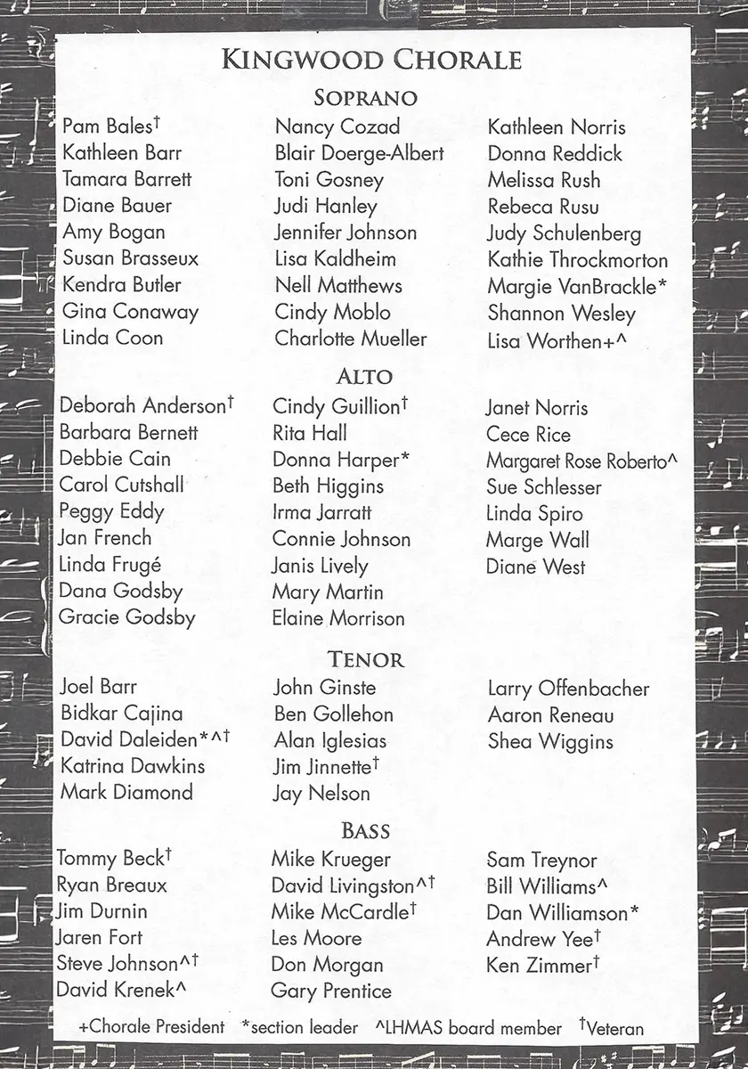 Lake Houston Musical Arts Society