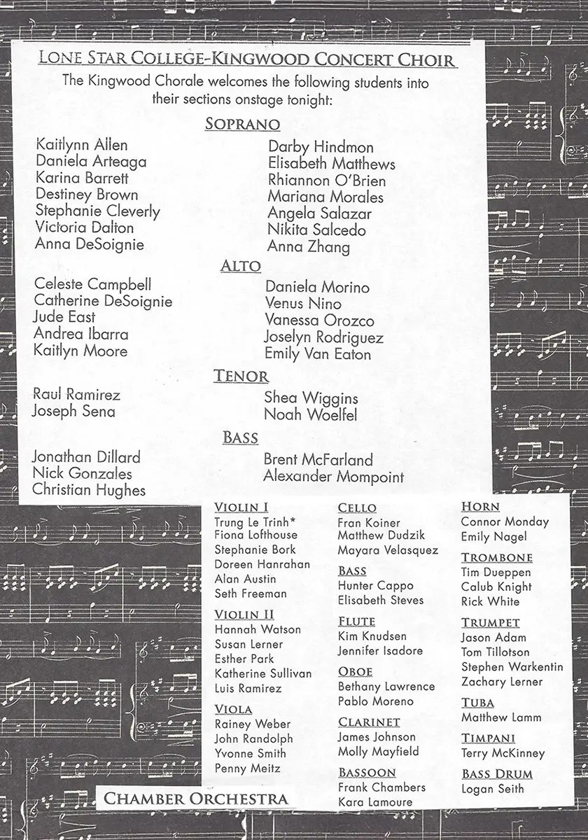 Lake Houston Musical Arts Society