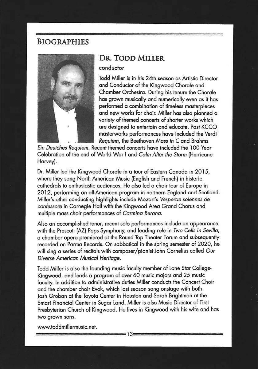 Lake Houston Musical Arts Society